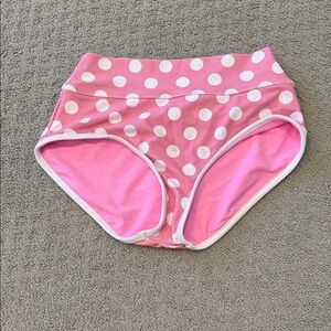 LainSnow Pink and White Bikini Bottoms